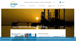 Desktop Screenshot of enagas.es